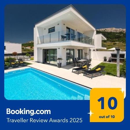 Villa Supernus With Heated Pool Baska  Ngoại thất bức ảnh